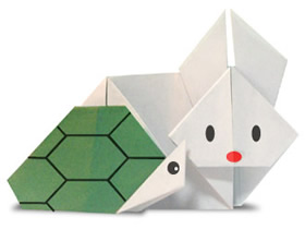 如何折纸龟兔赛跑 龟兔赛跑的折法图解