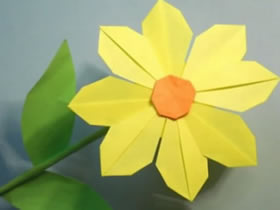 如何折纸花朵 手工纸花的折法图解
