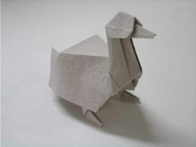 如何折纸立体鸭子 站立鸭子折叠图解