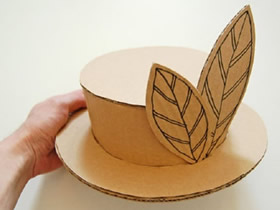 瓦楞纸板制作玩具帽子 儿童玩具帽手工制作教程