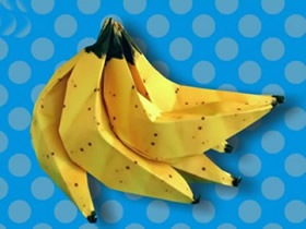 如何折纸香蕉图解 儿童折纸香蕉的折法步骤