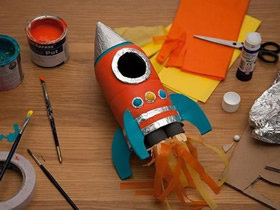 儿童火箭制作图解 塑料瓶火箭手工制作教程