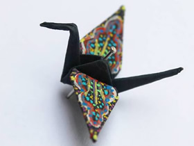 手工折纸鹤创意DIY 另类千纸鹤制作图片