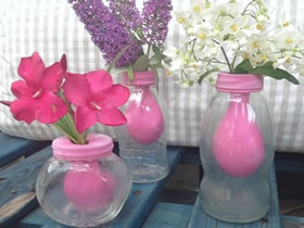 简单创意玻璃花瓶DIY 玻璃瓶做花瓶的方法