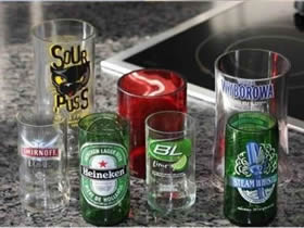 啤酒瓶怎么利用 啤酒瓶手工制作玻璃杯和灯罩