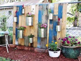 废旧木板怎么制作花架 包装架DIY制作花盆架