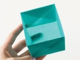 正方形纸盒的折纸图解 怎么折正方形盒子折法