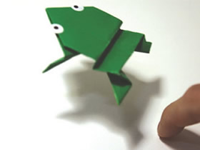 怎么折会跳的青蛙图解 折纸会跳的青蛙折法