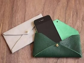 怎么做手机袋的方法 皮革手工制作手机袋图解