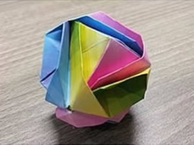 怎么折纸日本锦的方法 花球日本锦的折法图解