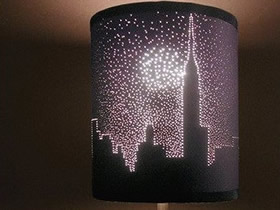 怎么DIY城市夜景灯罩 简单改造灯罩手工制作