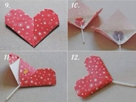 怎么简单折纸爱心图解 手工折纸爱心的方法