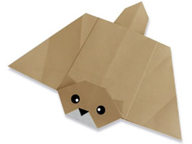 怎么折纸飞鼠的方法 简单手工折纸飞鼠图解