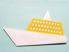 幼儿怎么折纸小船图解 简单小船的折法教程