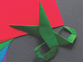 怎么简单折纸剪刀的方法 幼儿剪刀的折法图解