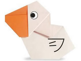 怎么折纸鹈鹕的图解 儿童折鹈鹕的折法教程