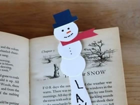 怎么做雪人书签的方法 冰棍棒制作雪人书签