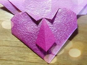 怎么折领带爱心图解 打领带的爱心折纸方法