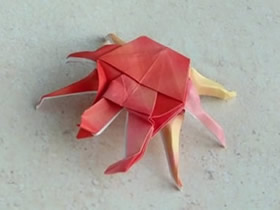 怎么折纸立体螃蟹图解 螃蟹的折法详细步骤图