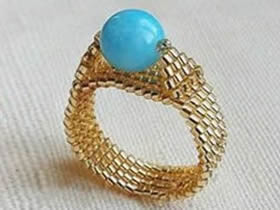 怎么做串珠戒指的方法 串珠宝石戒指手工制作