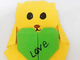 怎么折纸简单小熊图解 儿童手工折纸熊的方法