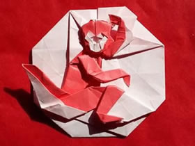 怎么折纸十二生肖猴子 手工猴子图案的折法