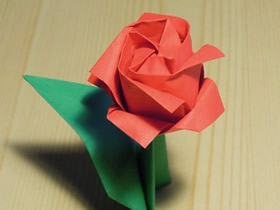 怎么折纸漂亮川崎玫瑰 手工折纸川崎玫瑰图解