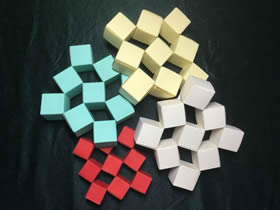 怎么折会跳舞的方块 组合方块玩具的折法图解