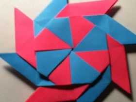 怎么折纸八角形飞镖 手工忍者飞镖的折法图解