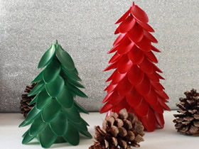 怎么用塑料勺做圣诞树 一次性勺子制作圣诞树