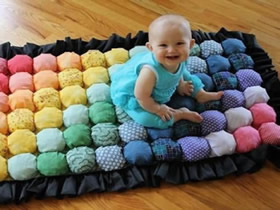 怎么做婴儿地毯图解 手工布艺宝宝地毯制作