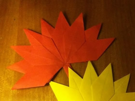 怎么折纸枫叶的方法 儿童手工树叶的折法图解