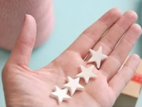 怎么做粘土五角星图解 超轻粘土DIY五角星装饰