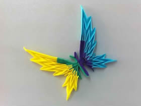 怎么折纸蝴蝶带CP图 手工美丽蝴蝶的折法图解