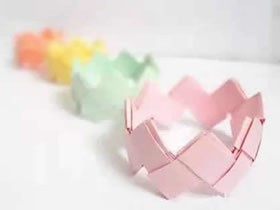 怎么折纸儿童皇冠图解 手工简易皇冠的折法