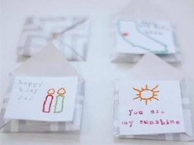怎么做带信封卡片图解 简单儿童贺卡手工制作