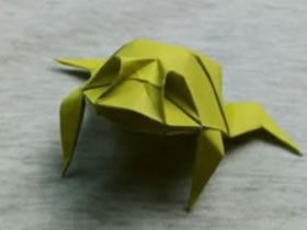 怎么折纸金蟾的方法 手工立体金蟾折法图解
