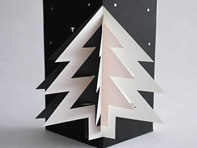 怎么做立体圣诞树贺卡 卡纸制作创意圣诞贺卡