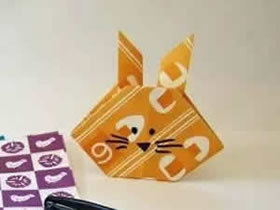 怎么简单折纸兔头图解 幼儿手工兔子头的折法