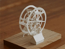 手工制作可以动的折纸模型作品图片