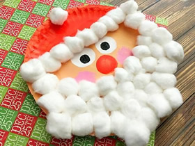 怎么做圣诞老人的方法 纸盘手工制作圣诞老人
