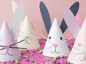 怎么做兔子帽的方法 卡纸手工制作派对帽子