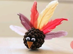 怎么做松果小鸟的方法 儿童手工制作小鸟教程
