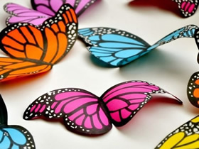 怎么简单做纸蝴蝶方法 卡纸手工制作蝴蝶教程