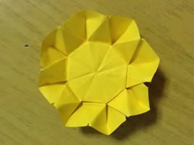怎么简单折纸向日葵图解 儿童手工太阳花折法