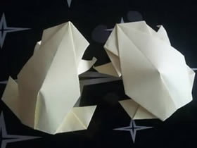 怎么折纸逼真的青蛙图解 手工青蛙的折法步骤