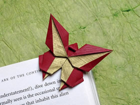 怎么做蝴蝶书签的方法 手工折纸蝴蝶书签图解