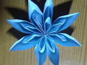 怎么折纸八角花的方法 手工八瓣花的折法图解
