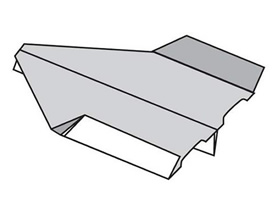 怎么折纸平稳又持久纸飞机的折法图解步骤