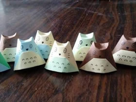 怎么简单折纸龙猫教程 儿童手工立体龙猫折法